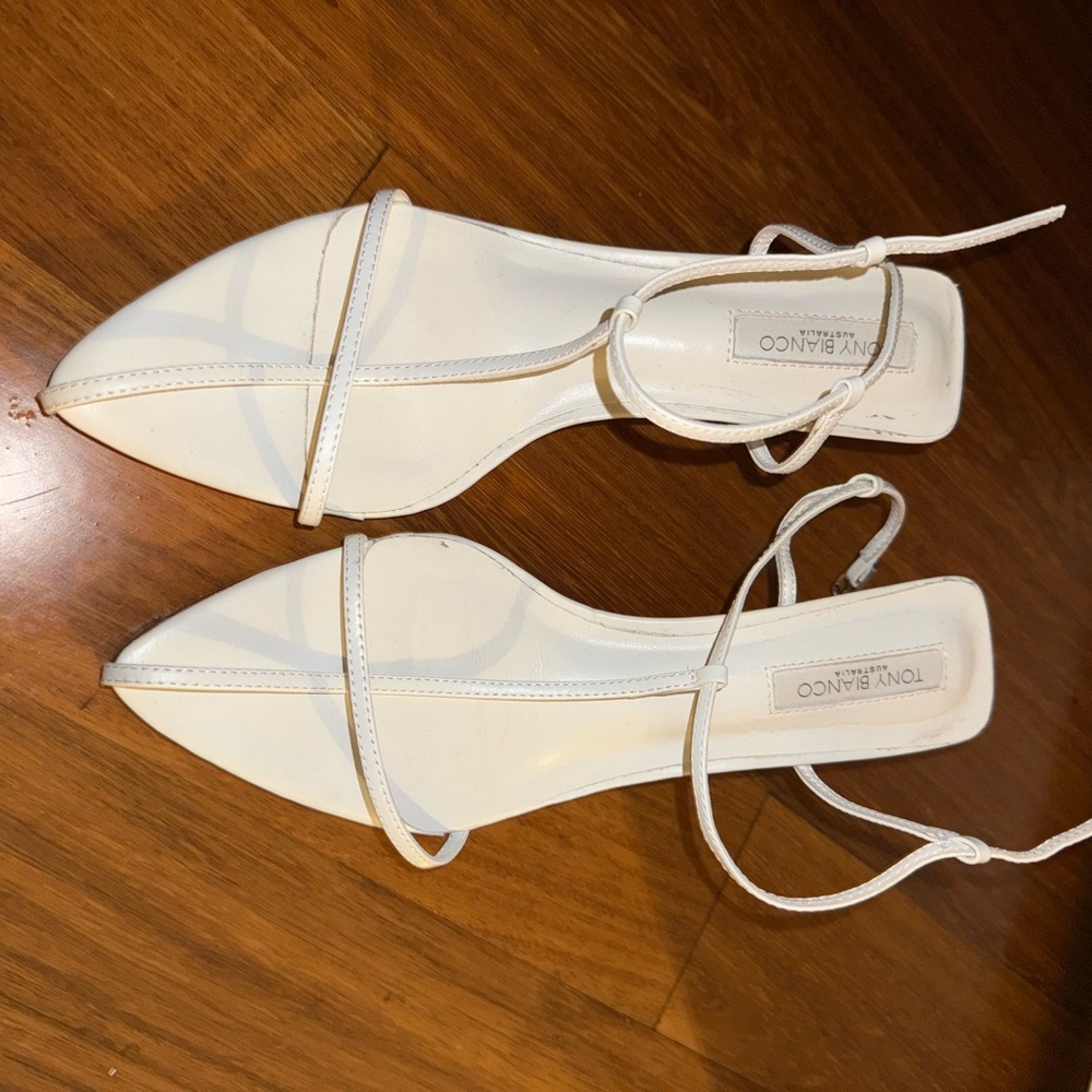 Tony Bianco Women's White Strappy Heels